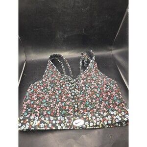 Nike Medium Support Swoosh Floral Printed Sports Bra Women's Size Medium